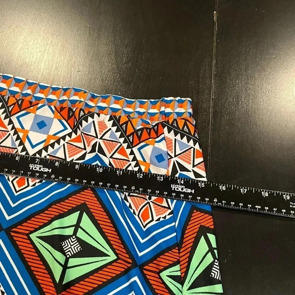 Sunny Leigh Bohemian Abstract Print Long Maxi Skirt Multicolor Womens Medium - Picture 7 of 9